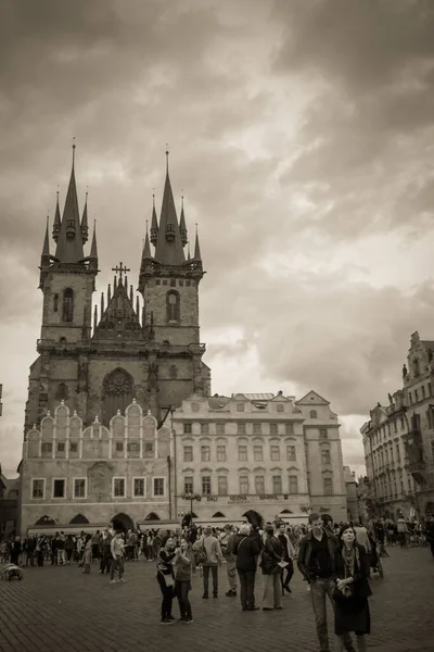 Beautiful Streets Architecture Autumn Prague — Stock Photo, Image