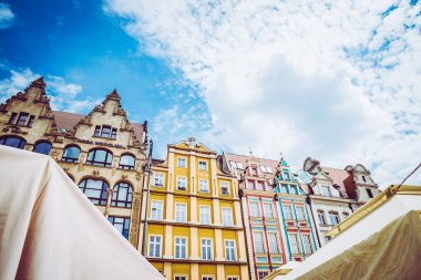 Wroclaw 'ın güzel, resimsi merkezi