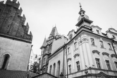 Güz Prag 'ın güzel sokakları ve mimarisi