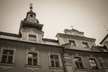 Güz Prag 'ın güzel sokakları ve mimarisi