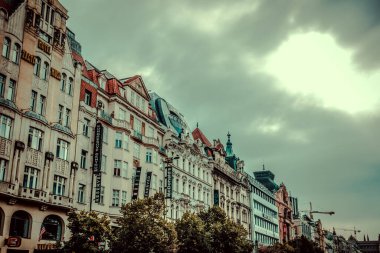 Güz Prag 'ın güzel sokakları ve mimarisi
