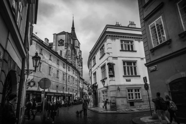 Beautiful Streets Architecture Autumn Prague — Stock Photo, Image