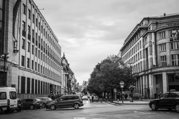 Schöne Straßen Und Architektur Des Herbstlichen Prag — Stockfoto