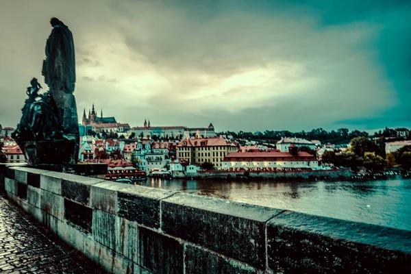 Ruas Bonitas Arquitetura Outono Praga — Fotografia de Stock