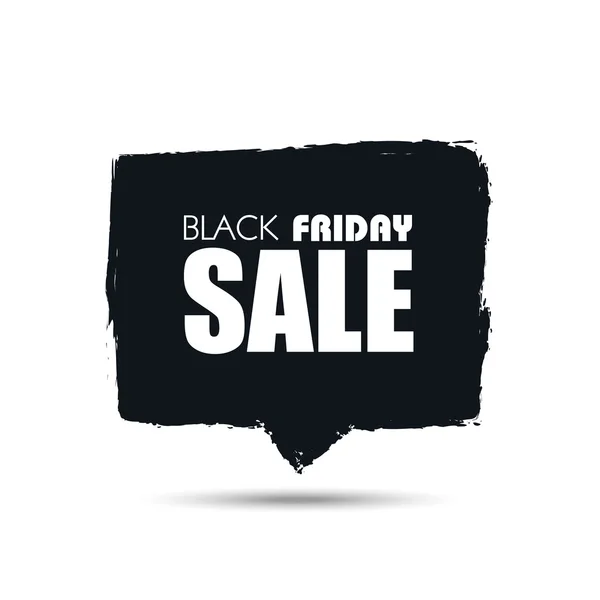 Black Friday sale banner or tag in modern watercolor like style. — Stockový vektor