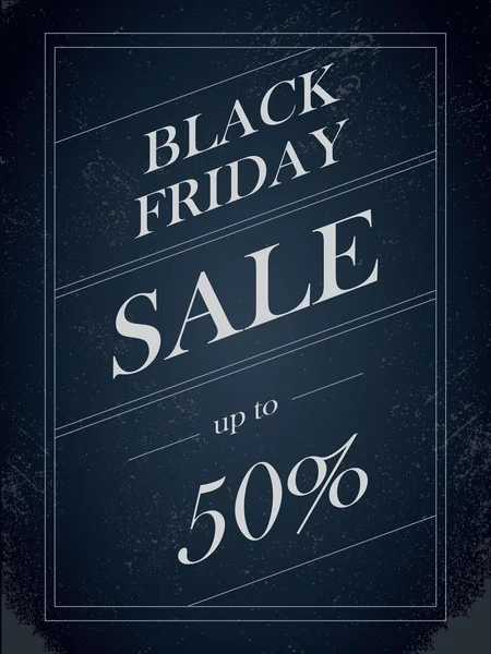 Black Friday Sale banner vectorial con oferta de descuento porcentual en estilo artístico decorativo de papel vintage . — Archivo Imágenes Vectoriales