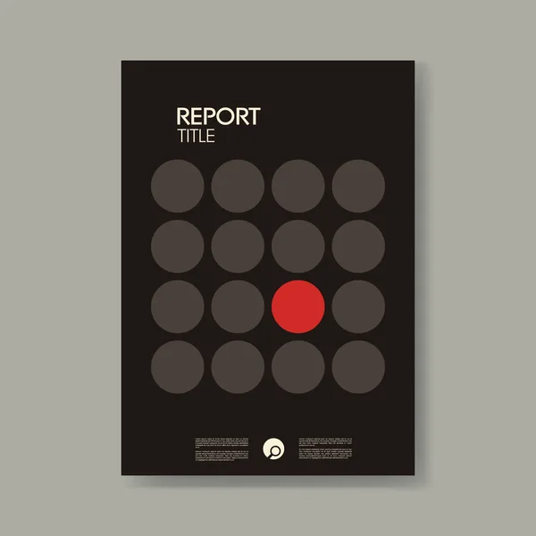 Modèle de couverture de rapport annuel d'entreprise avec fond vectoriel de style de conception de matériau moderne . — Image vectorielle