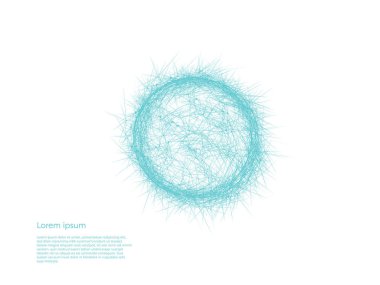 Neural ağ vektör kavramı ile nöron çemberde synapses. Büyük veri, makine derin öğrenme, yenilik teknoloji arka plan sembolü.