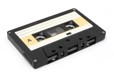 Retro kaset kaset izole beyaz arka plan