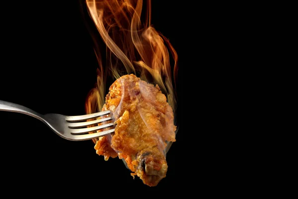 Fried chicken leg — Stock Photo, Image