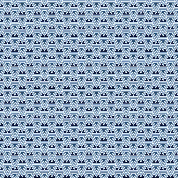 Triángulos superpuestos geométricos vectoriales en tonos azules. Fondo para textiles, tarjetas, fabricación, fondos de pantalla, impresión, envoltura de regalo y scrapbooking . — Vector de stock