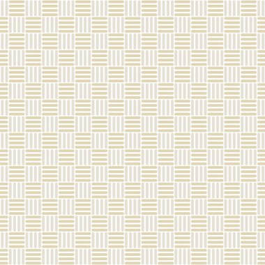 Beyaz Kusursuz Tekrarlama Deseni Üzerine Sarı Vector Soyut Sepet Örgü Tasarımı. Tekstil, kartlar, imalat, duvar kağıtları, baskı, hediye paketi ve yapıştırma kitabı için arkaplan.