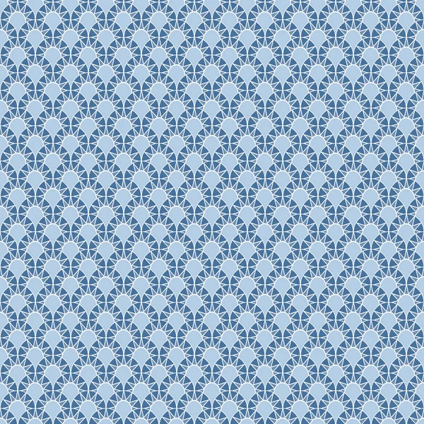 Vector Blue Overlapping Stars in Blue Circles. Fondo para textiles, tarjetas, fabricación, fondos de pantalla, impresión, envoltura de regalo y scrapbooking . — Archivo Imágenes Vectoriales