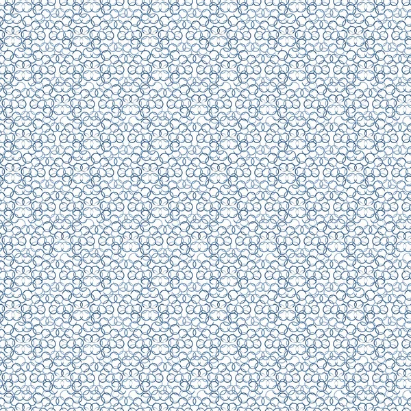 Vector pequeños círculos en azul sobre fondo blanco sin costuras repetir patrón. Fondo para textiles, tarjetas, fabricación, fondos de pantalla, impresión, envoltura de regalo y scrapbooking . — Vector de stock