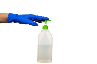 Plastik beyaz şişe. Temizlik Ürünleri ve Malzemeleri