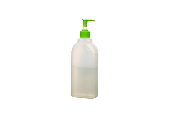 Plastic white bottle. Cleaning Products and Supplies — Stock Photo, Image