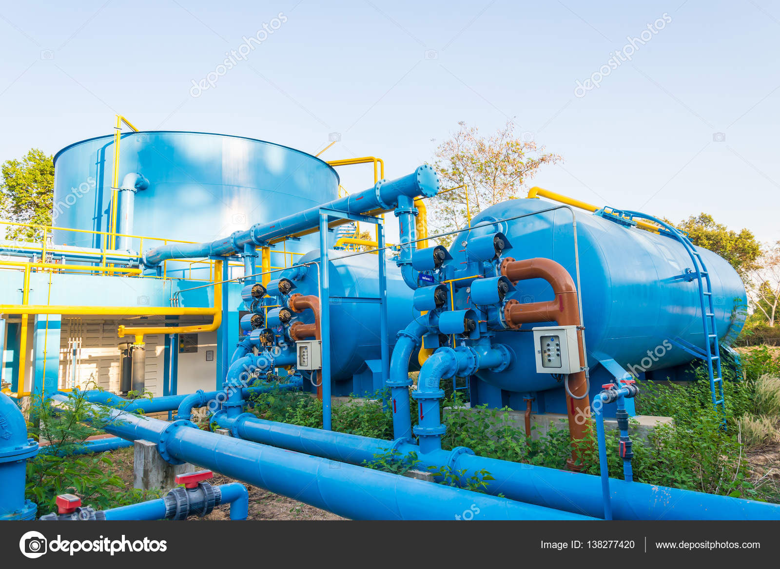 Water treatment plants Stock Photo by ©watcharapol 138277420