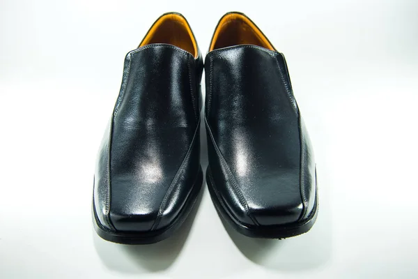 Svarta män sko — Stockfoto