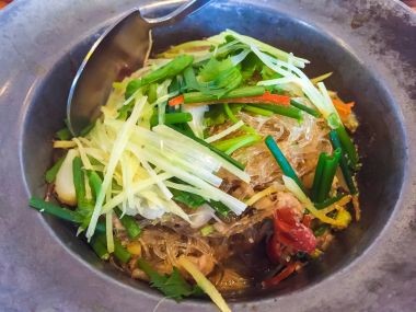 karides cam noodles ile