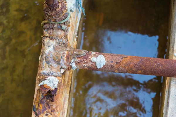 Steel pipes rust — Stock Photo, Image