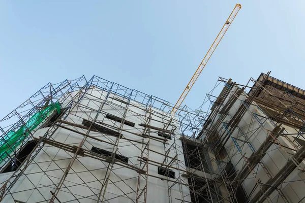 Construcción de grúas y edificios . —  Fotos de Stock