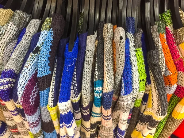 Many clothes hanging — Stock Photo, Image