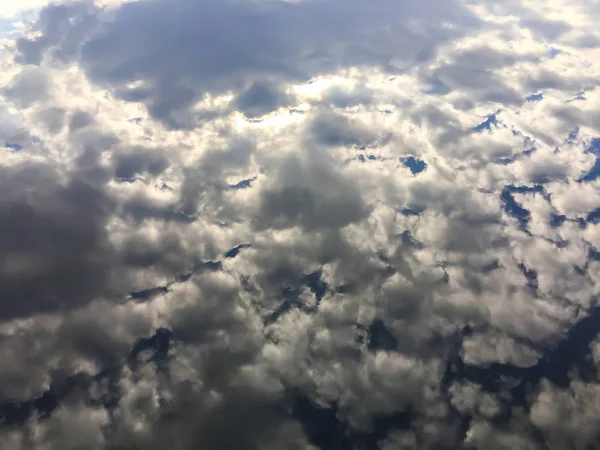 Bulutlu Nehir Nehir Bulutlu Aynada — Stok fotoğraf