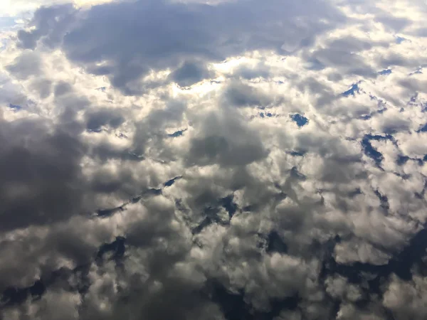 Bulutlu Nehir Nehir Bulutlu Aynada — Stok fotoğraf
