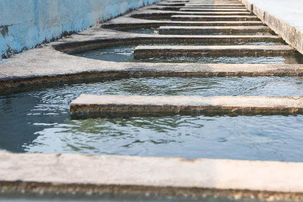 Proceso Tratamiento Aguas Plantas Tratamiento Aguas Las Obras Agua Tailandia — Foto de Stock