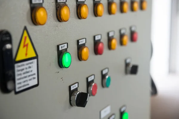 Schalttafel Der Fabrik Elektrischer Steuerkreis — Stockfoto