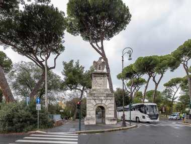 Roma / İtalya - 11 / 17 / 2019: Sonbaharda Roma. Villa Borghese.