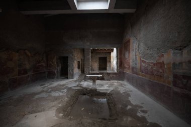 Antik Roma şehri Pompeii 'nin arkeolojik harabeleri