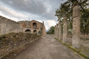 Antik Roma şehri Pompeii 'nin arkeolojik harabeleri