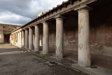 Antik Roma şehri Pompeii 'nin arkeolojik harabeleri