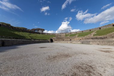Antik Roma şehri Pompeii 'de amfitiyatro