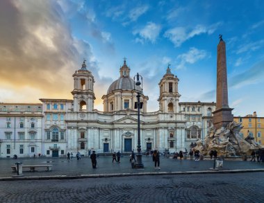 Agone 'da Sant Agnese Piazza Navona, Roma / İtalya