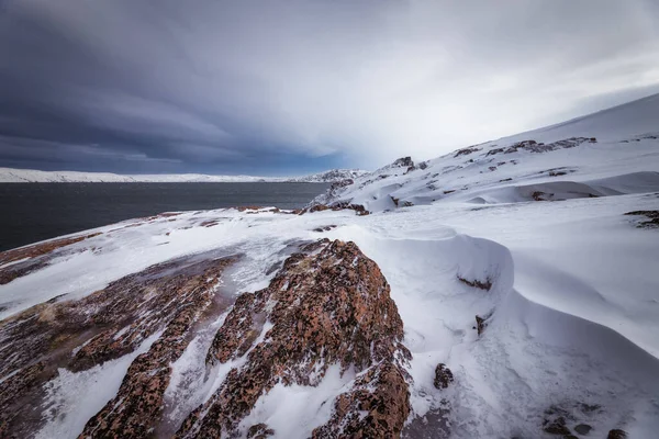 Gammal Kvarn Vid Floden Sorots Strand Natten Village Pushkin Bergen — Stockfoto