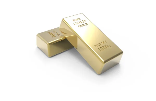 Render Goud Ingots Stock Foto — Stockfoto