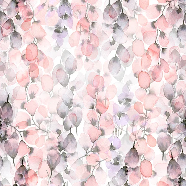 Sömlöst mönster med blommiga inslag. — Stockfoto