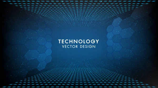 Abstrakt Technology Background Tech Communication Concept Technology Digital Business Innovation — Stockový vektor