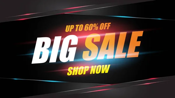 Sale Banner Abstract Template Design Special Offers Sales Discounts Advertising — 스톡 벡터