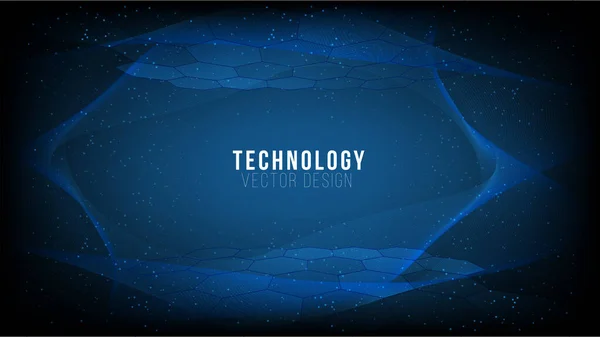 Abstrakt Technology Background Tech Communication Concept Technology Digital Business Innovation — Stockový vektor