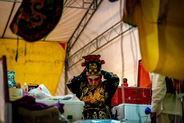 Entre bastidores para Asia Chinese Teochew Opera — Foto de Stock