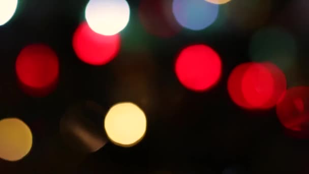 Tirar Fôlego Colorido Desfocado Piscando Rápido Cintilante Queimando Lenta Iluminação — Vídeo de Stock