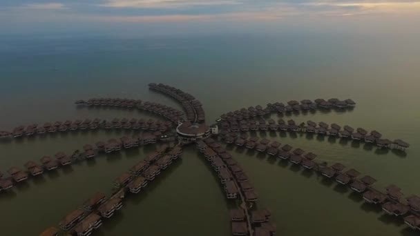 Stunning Aerial Drone View Luxury Tourism Avani Sepang Gold Coast — Stock Video