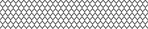 Μαύρο Μοτίβο Μαροκινών Απομονωμένο Λευκό Φόντο — Φωτογραφία Αρχείου