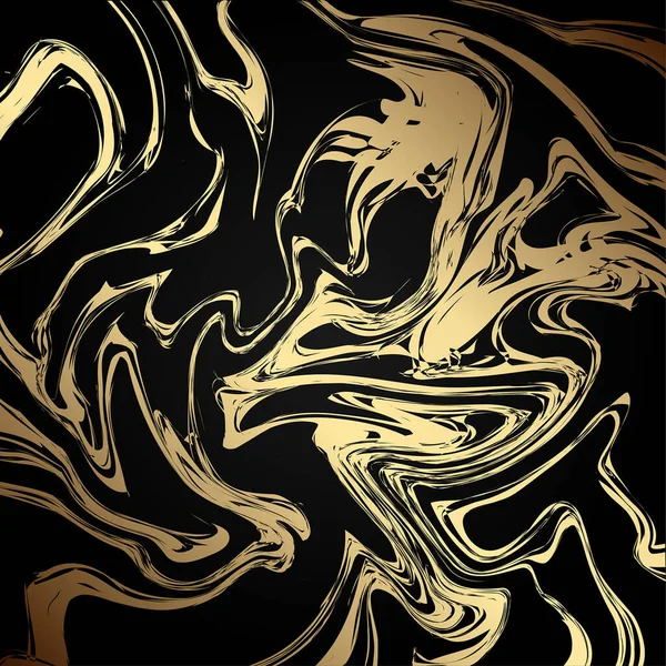 Texture Grunge Marbre Patina Gratter Les Éléments Dorés Croquis Surface — Image vectorielle