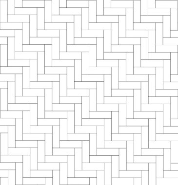 Geometrik doku, doğrusal soyut deseni tekrarlayan ince siyah çizgi vektör deseni. Mutfak için çapraz yerleştirilmiş tuğlalar Herringbone deseni.