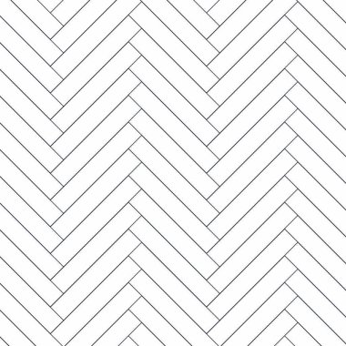 Geometrik doku, doğrusal soyut deseni tekrarlayan ince siyah çizgi vektör deseni. Mutfak için çapraz yerleştirilmiş tuğlalar Herringbone deseni.