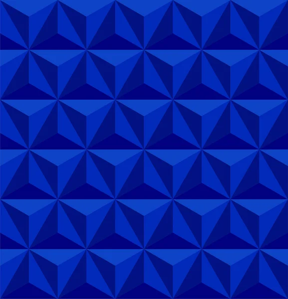 Niebieskie Abstrakcyjne Tło Geometria Trójkąta Wektorowego Zacienione Kształty Piramidy Czerwonej — Wektor stockowy